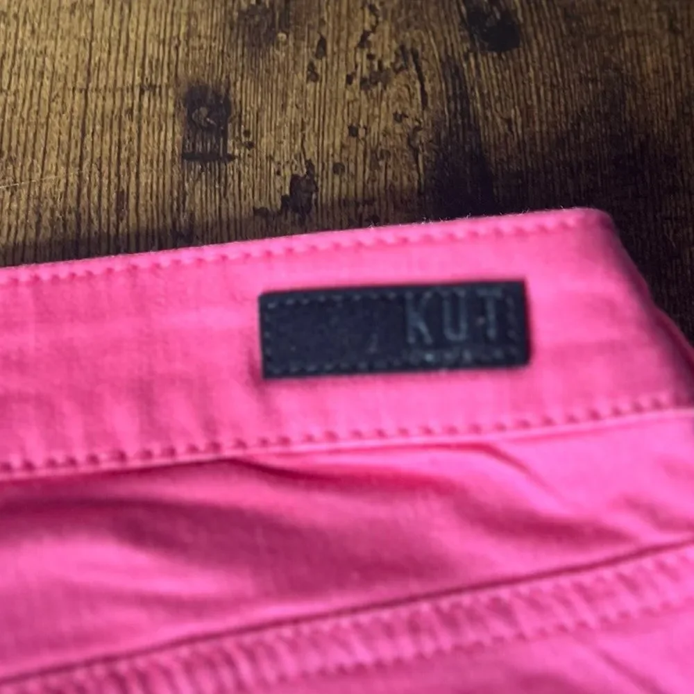 KUT from the Kloth Crop Skinny Stretch Denim Jean in Honeysuckle, Size 6. NWT!